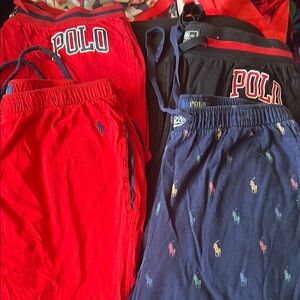 Polo Ralph Lauren Red and Navy lounge pants Collection